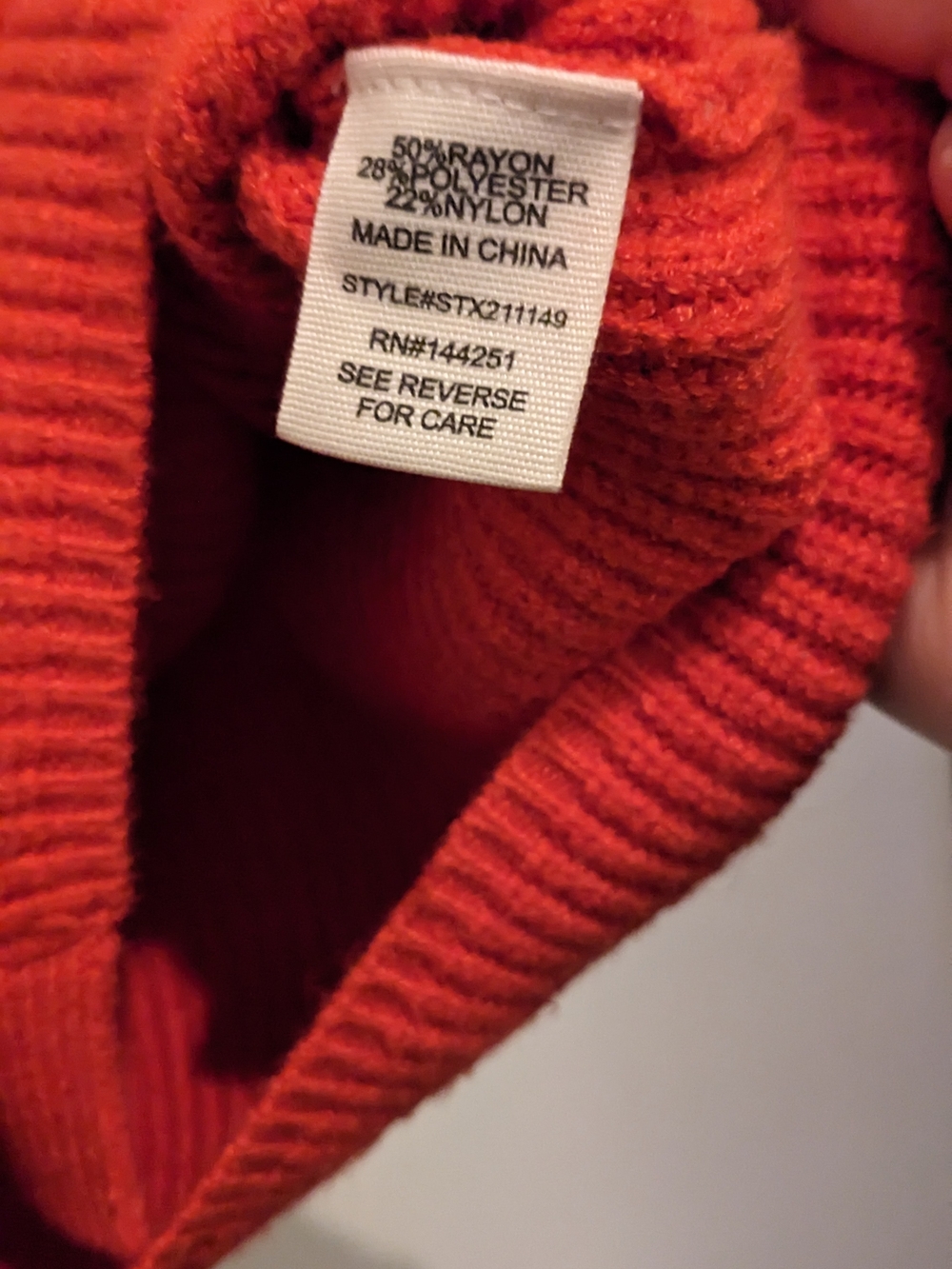 Burnt Orange Rust Red Ribbed Button Cropped Knit Vest Fall Cozy - Picture 6 of 8